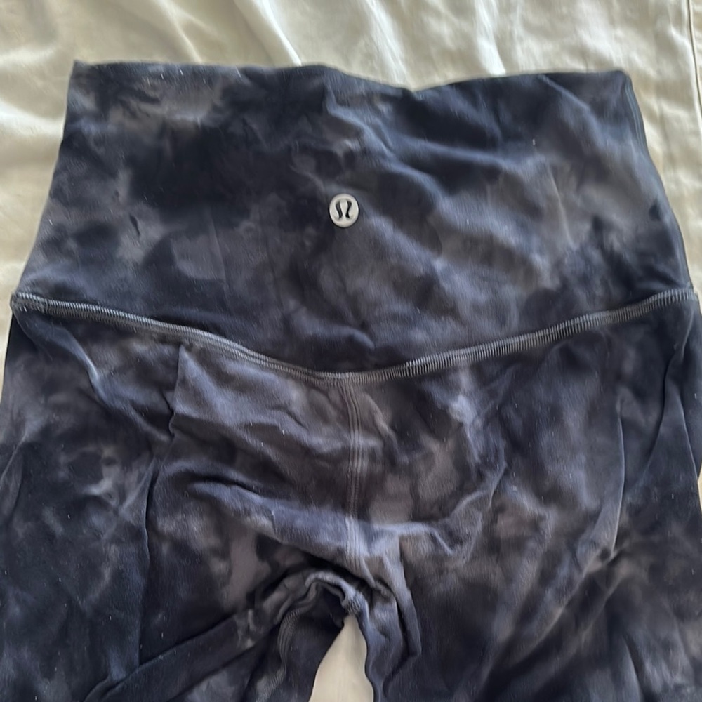 Lululemon Black Tie-Dye Leggings